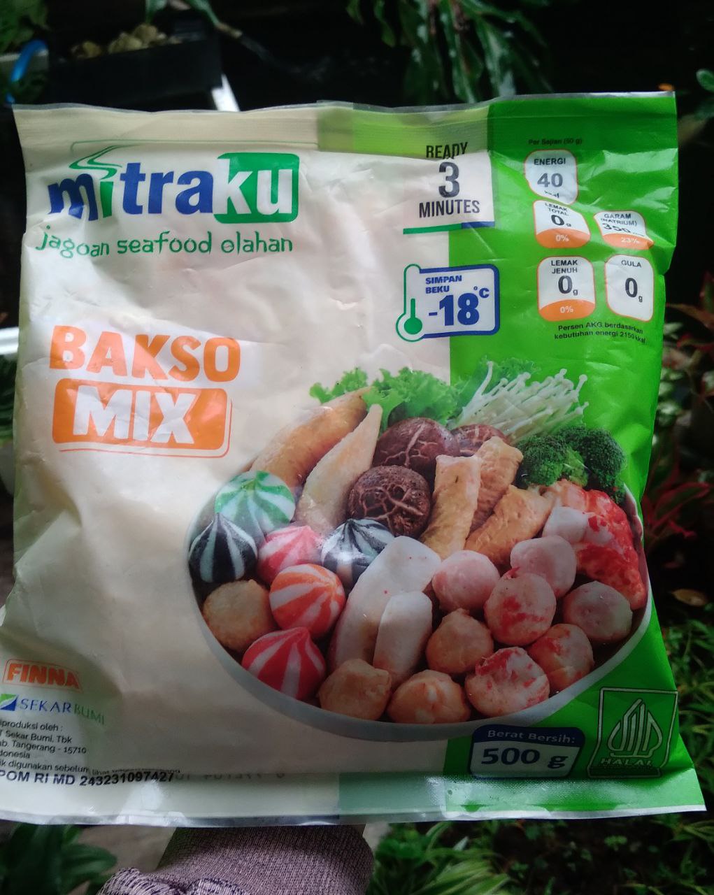 Bakso Ikan Mix Mitraku 500 Gram