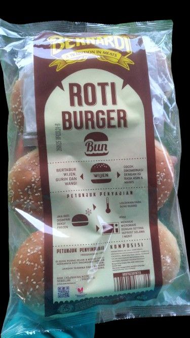 Roti Burger Wijen isi 6