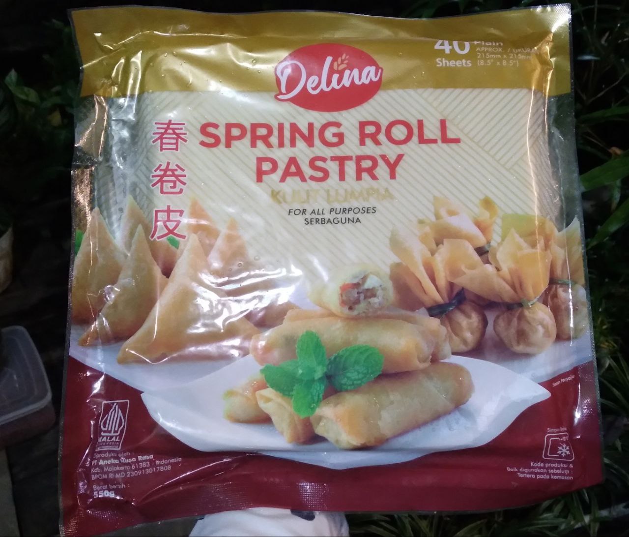 Kulit Lumpia Delina 550