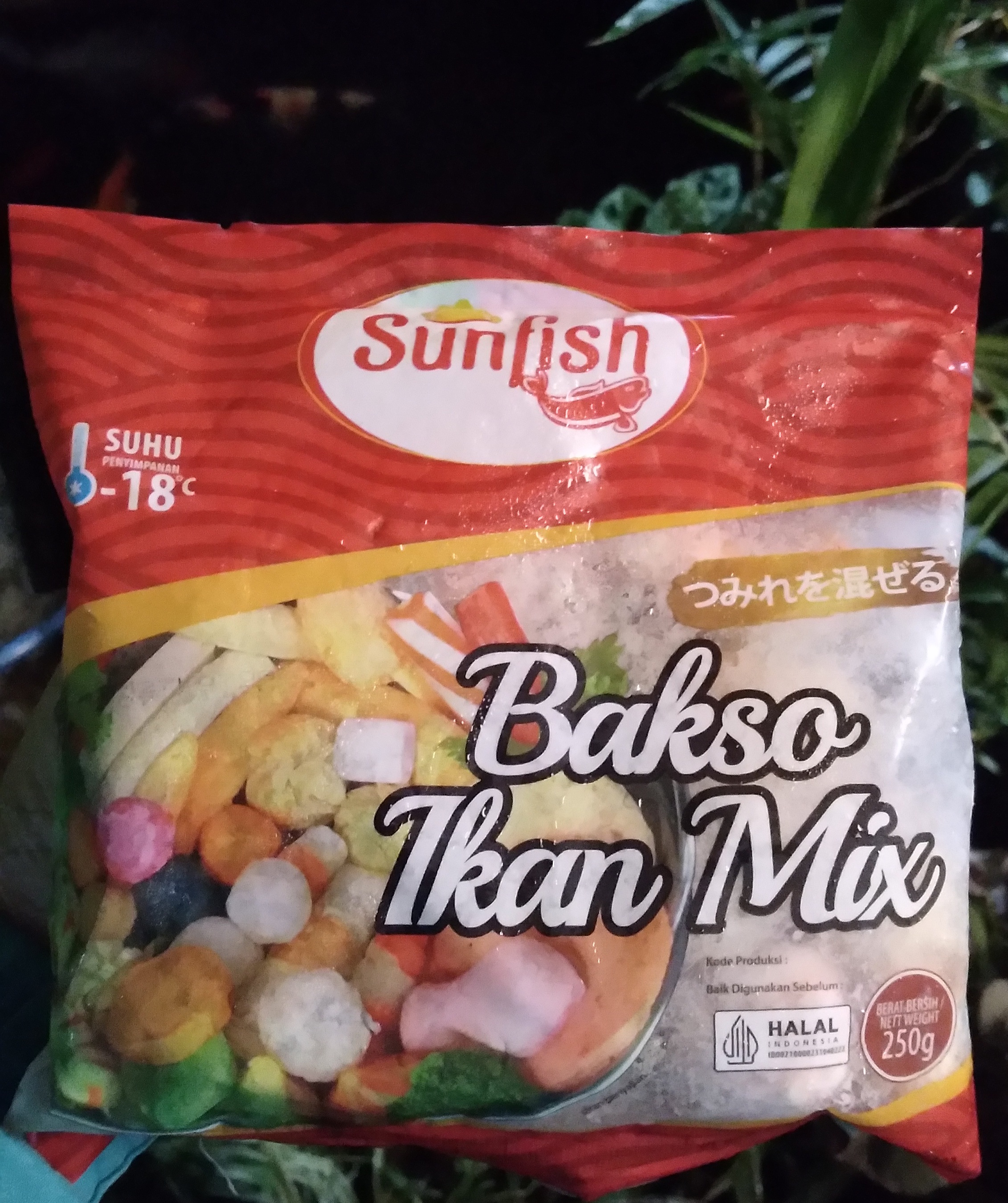Bakso Ikan Mix Sunfish 250gr