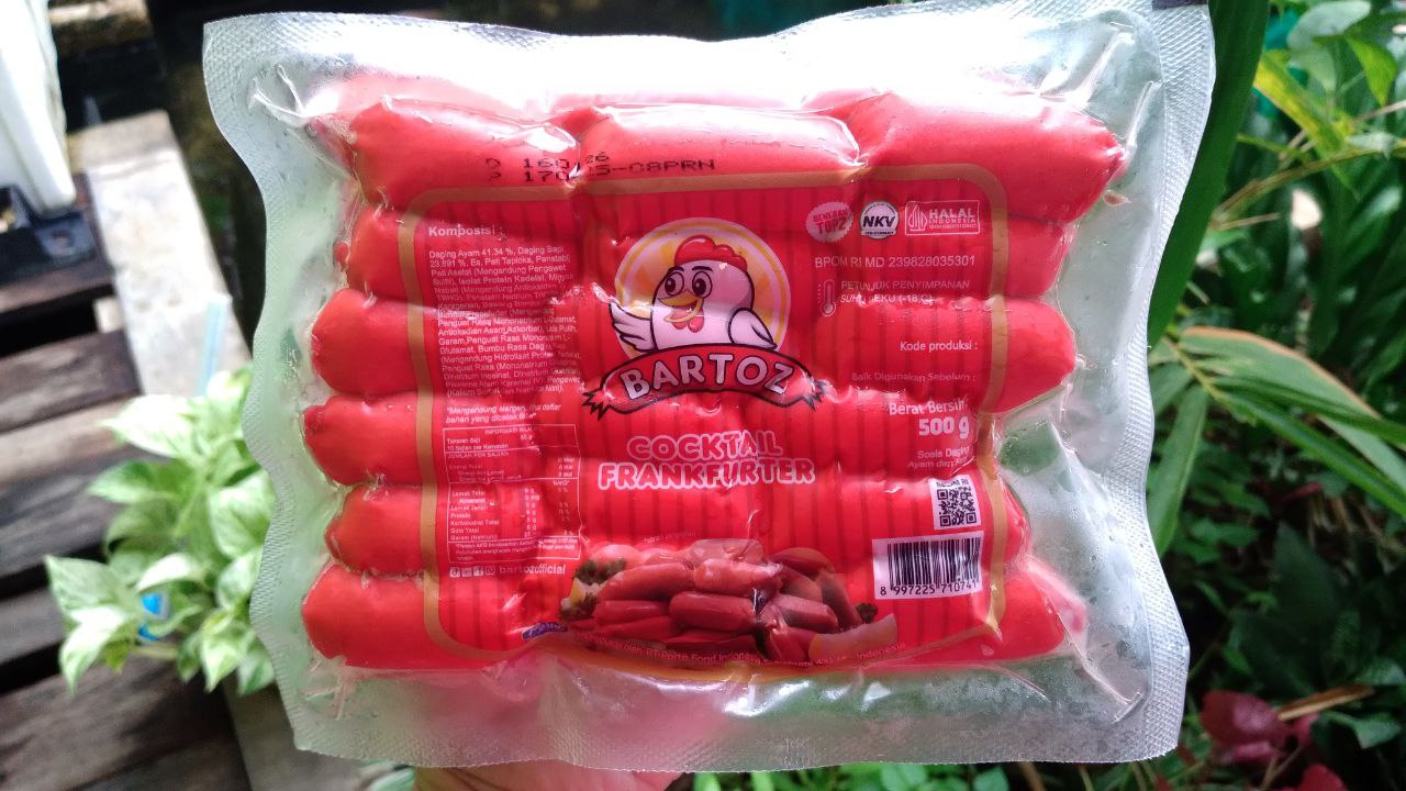Sosis cocktail Bartoz 500gr